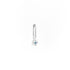 Aquamarine Dot Pendant Charm in Silver